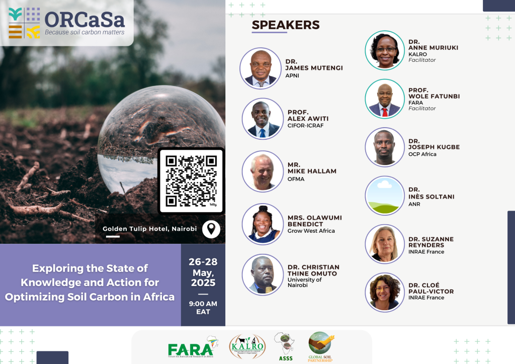 Hybrid Workshop Invitation: Exploring the State of Knowledge and Action for Optimizing Soil Carbon in Africa | May 26–28, 2025